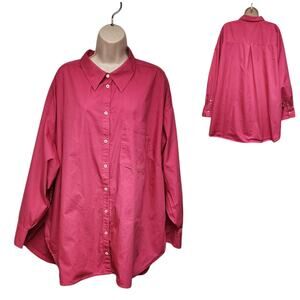 Anthropologie Maeve  Pink Button-Up Blouse-size 3x